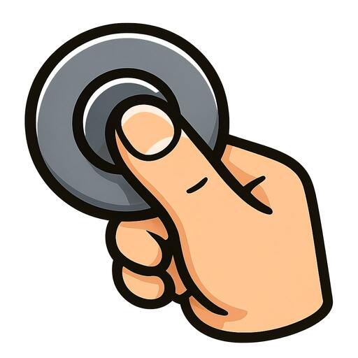 One-thumb control icon