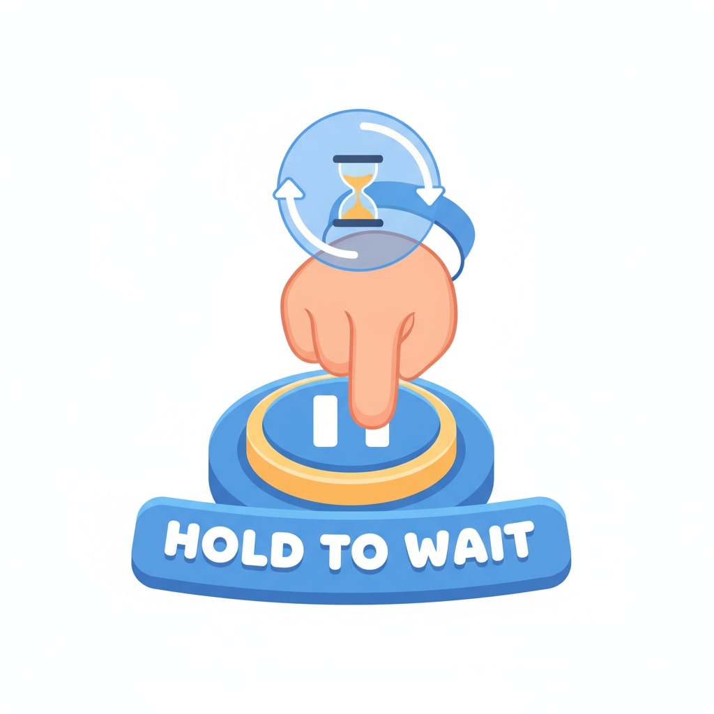 Pause icon indicating waiting for a safe gap