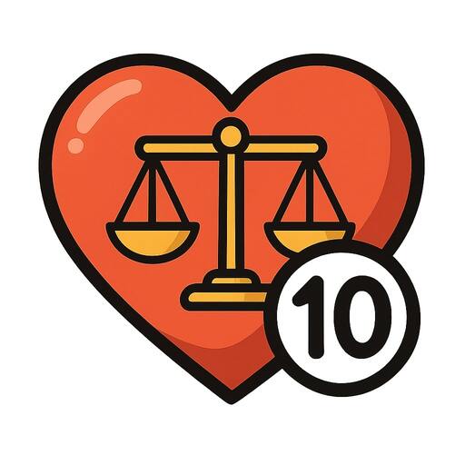 Heart icon for fairness