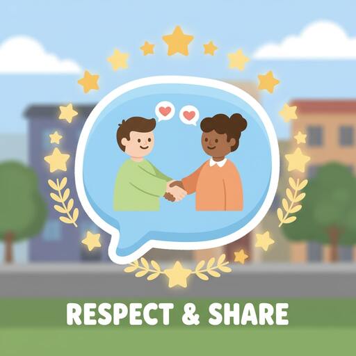 Friendly chat bubble